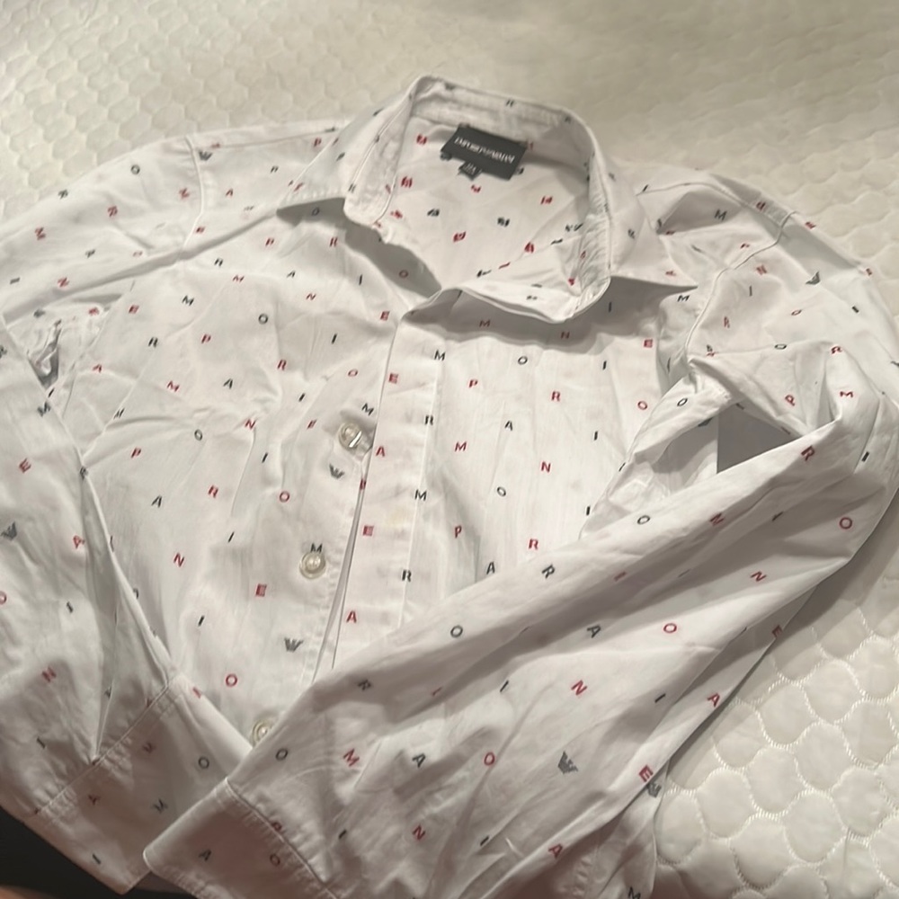 Armani butten up shirt